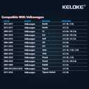KELOKE Engine Radiator Cooling Fan Assembly Compatible with Dodge & Jeep