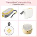 Two Complete Sets Compatible with Medela Breast Pump Replacement Parts (24mm Two Complete Sets with 17/19/21mm Flanges)