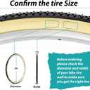 MOHEGIA 26x1 3/8 Inch Bike Tires (37-590 mm) - 2-Pack Folding Replacement Tires with Inner Tubes, Schrader Valve & Tire Levers for Vintage Urban Bicycles