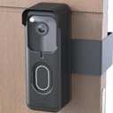 Blink Doorbell Mount,New Upgrade Anti-Theft Doorbell Mount for All Blink Video Doorbell (1st&2nd, No-Drill Door Mount with Protective Case, No Block Sensor & Night Vision (Black)