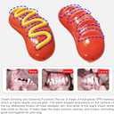 Dog Toys Chewers,Dog Chew Toy for Aggressive Chewers Hotdog,Squeaky Dog Toy Interactive (Red Hotdog)