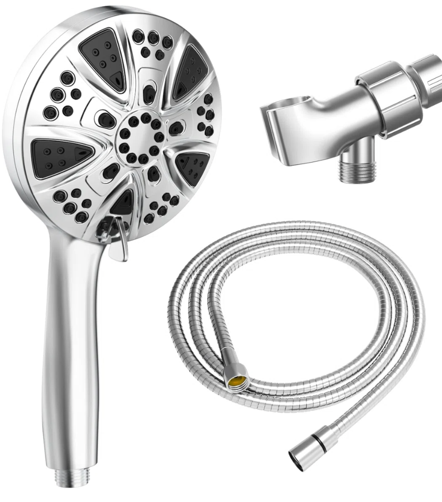 1 Set Handheld Shower Head Abs American Suite