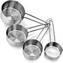 Stainless Steel Measuring Cups Set of 4 in different size (250,125,50,60 ML) (Set of 4 Cups)
