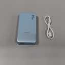 Power Bank, 20000mAh 45W Portable Charger, PD3.0 QC4.0 Fast Charging with LED Display, 2 USB-C, 2 USB-A, Battery Pack for iPhone 15 14 13 Series, MacBook, Galaxy, iPad, and More (Blue)