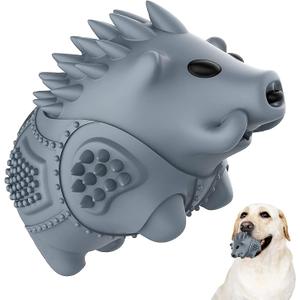 Dog Chew Toys for Aggressive Chewers,Larg Dog Bones Toys,Dog Toys for Indestructible Squeaky Chewers,Clean Teeth Non Toxic Environmentally Friendly,100% Natural Rubber&Milk Flavor