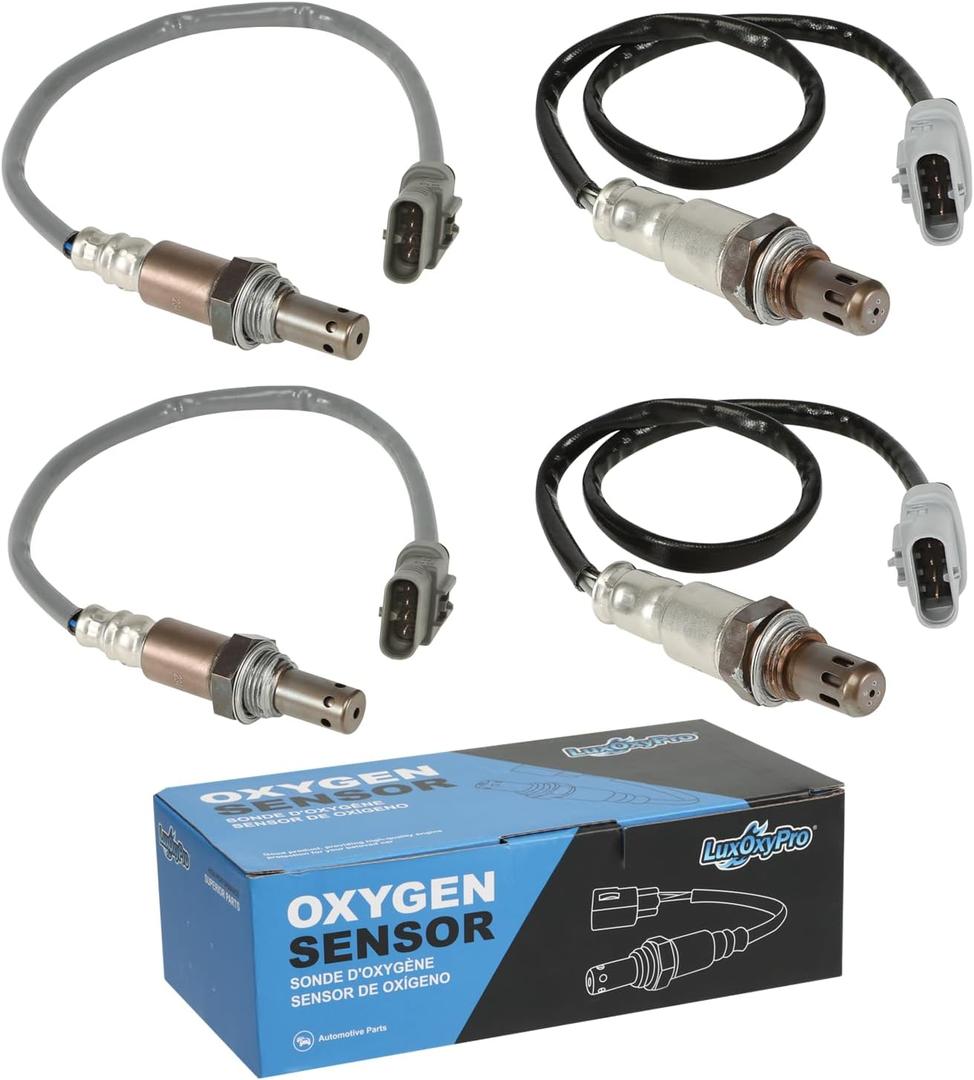 Oxygen O2 Sensor Upstream and Downstream for Chevy Silverado 1500 Suburban Tahoe 4.3L 5.3L 6.2L 2014-2018, for GMC Sierra 1500 Yukon XL 4.3L 5.3L 6.2L 2014-2018, Replace 234-4940 234-4974 4Pcs