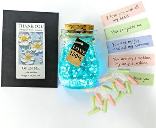 50 Blank Love Notes Memory Jar,Night Light positive jar,To My Mom Birthday Gifts Sentimental Keepsake,Meaningful Present for Women