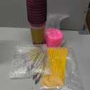 12 Set Christmas Teacher Appreciation Gift Bulk Including 24 oz Reusable Pencil Plastic Coffee Cup with Lid Straw Teachers Employee Appreciation Gifts with Glitter Pen for Teacher Team (Classic)