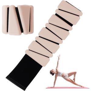 Wrist Weights Set of 2(1Lb Each), Adjustable Wrist and Ankle Weights Set for Women and Men, Wearable Silicone Wrist Bangles for Yoga, Dance, Pilates, Swimming, Cardio, Aerobics, Gym