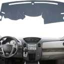 Dashboard Cover Custom Fit for Honda Pilot 2009 2010 2011 2012 2013 2014 2015 Dash Cover Mat Pad Carpet Protector (Dark Gray)