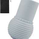 Landmine Barbell Attachment, Silicone Barbell Cap Fits 2" Olympic Bars, Olympic Barbell Landmine Attachment with Bags, Barbell Landmine for 2" Barbell for Press Row Spin Split Squats, Grey