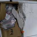 Pmnianhua Modern Wall Mounted TV Console with Storage - 70'' Under TV Shelf, Floating Entertainment Center for Bedroom & Living Room (Gray-White)