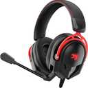 A88 Gaming Headset with Mic for Ps5, Pc, Xbox One Series X/s, Ps4, Switch, Stereo Wired Noise Cancelling Headphones with Microphone for Computer, Laptop, Mac, Nintendo, Games (Red)