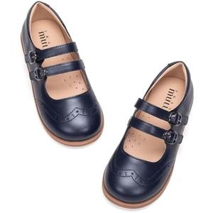 Frank Mully Girls Flats Mary Jane Shoes Round Toe Dress Shoes School Oxford Flats for Toddler/ Little Kid, Size 200