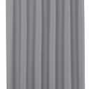 Biscaynebay Fabric Long Stall Shower Curtain Liners 54" Width by 78" Length, Silver Grey Water Resistant Bathroom Curtains, Rust Resistant Grommets (9 Holes) Weighted Bottom Machine Washable