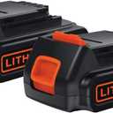 BLACK+DECKER 20V MAX POWERCONNECT 1.5 Ah Lithium Ion Battery, 2 Pack (LBXR20-OPE2)
