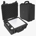 Starlink Mini Waterproof Hard Case-Travel Portable Storage Case fits Starlink Mini Dish Kit Perfectly Protection for Kickstand,Pipe Adapter,Cables,Power Supply&More,Durable Foam-Dual Layer Shock