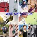 Heavy Duty Galvanized Steel Carabiner Clip Spring Snap Hook Spring Snap Hook Clips (2.36IN-48PCS)