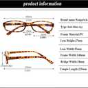 NORPERWIS 6 Pack Ladies Reading Glasses for Women Blue Light Blocking Spring Hinge Fashion Eyeglasses Readers for Women (Mix Color -4, 1.25, multiplier_x)