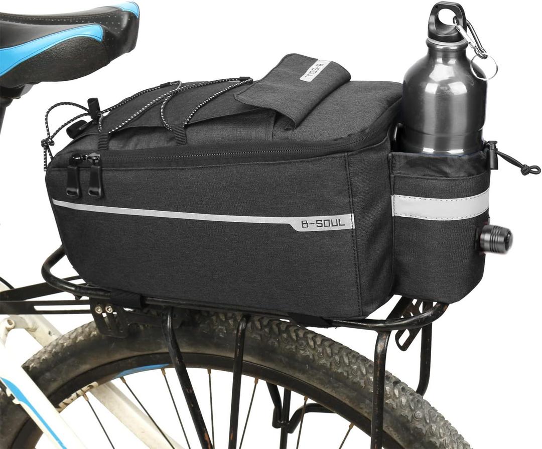 Bike Bag Back Rack Bag Waterproof Bicycle Panniers Carrier Cooler Big Capacity With Bottle Bag For Rear Rack