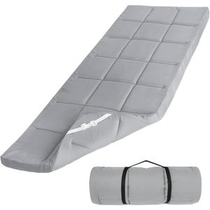 Cot Mattress Topper (Improved Thickness), Foam Quilted Pads for Camping, Soft Comfortable Sleeping Cot Mattress Pad Only, Camping Pad 75"x30" for Camp Cot/Rv Bunk/Narrow Twin Beds, Navy