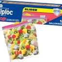 Ziploc Gallon Food Storage Slider Bags, Power Shield Technology for More Durability, 18 Count