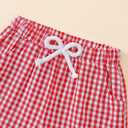 Toddler Boy Back to School Outfit First Day of School Shirt+Striped Shorts Summer Clothes Set (White)