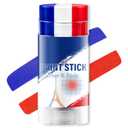 2 x Blue White and Red France Face Paint Stick for World Cup Fans and Party, World Cup Decorations, Sweatproof & High Pigment Sports Face Paint Sticks for World Cup Party Accessories