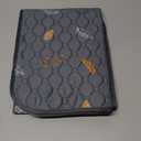 Sunheir Washable Pee Pads for Dogs , Thick Heavy Absorbency Reusable, Prevent Leakage, Waterproof , Non-Slip Pee Pads for Puppy Playpen, Crate, Whelping Box, Potty Training, Grey, 2 packs (Leaves - Deep Grey)