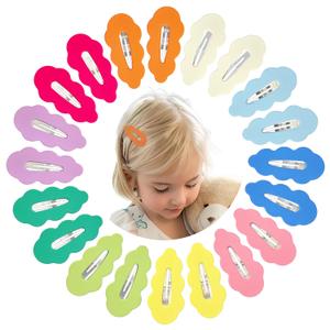 EleMirsa 40pcs Candy Colored Snap Hair Clips for Little Girl Non Slip Barrettes Hair Accessories for Baby Girl Teens Toddler Kids