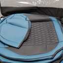 Coverado Seat Covers for Jeep Wrangler, Waterproof Leather Car Seat Covers for Truck Automotive Seat Covers Custom Fit for 2018-2026 Jeep Wrangler JL Seat Covers 2-Door/4-Door Full Coverage (Blue)