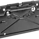 Rear License Plate Tag Bracket with Hinge Compatible with 1968-1972 Chevy Impala Chevelle Camaro Caprice Monte Carlo Nova
