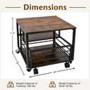 Mini Fridge Stand with Storage Moblie Fridge Table with Drawer Basket for Kitchen Dorm Used for Compact Beverage Refrigerators Upright Freezers