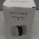 SOICARE Car Diffuser for Essential Oils, Small Portable Car Essential Oil Diffuser with Built-in USB Cable, Mini Aromatherapy Air Scent Humidifier Diffuser for Travel/Office/Home (Elegant Black)