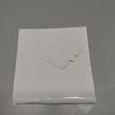 Geyee 100 Self-adhesive Index Card Pockets Label Pockets sleeves with Top Open for Business Cards, Clear Plastic Sticky Labels Holders for Storage Bins Library Cards, Organizing Totes Shelves