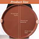 Eccliy 6 Pack Plastic Plant Saucer Heavy Duty Planter Saucers Large Plant Pot Saucers Plastic Water Trays for Indoors and Outdoors Flower Plant Plant Drip (Terracotta,25 Inch)