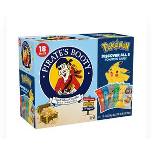 Pirate's Booty Aged White Cheddar Rice & Corn Puffs Pokemon Pack Of 3 Best By: 01/26/2026