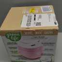 GreenLife Digital Rice Cooker, 2-Cups Uncooked/4-Cups Cooked, Removable Nonstick Ceramic PFAS-Free Pot, One-Touch Presets, Oats, Quinoa, Brown Rice, Auto Keep Warm, Fuzzy Logic Tech, 1.5QT, Pink