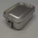 Umigy 1 Pcs Stainless Steel Bento Box 550ml Metal Lunch Box Food Storage Containers Metal Container, Lockable Clips to Leak Proof, Reusable Dishwasher Safe Lunch Snack Boxes for Work, School