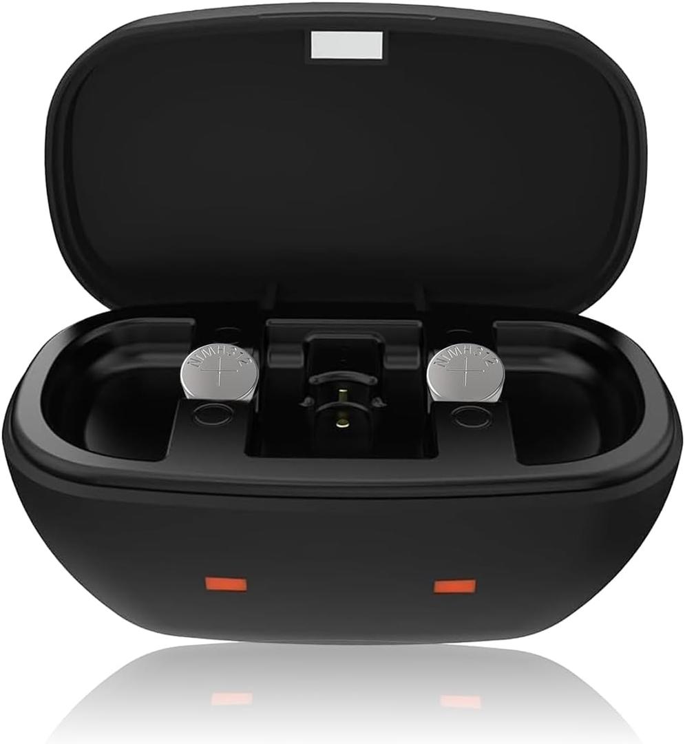 Wokyo Rechargeable Hearing Aid Batteries and Charger for 312 Hearing Aid Amplifiers, Battery Chargers with 2 Pack Button Rechargeable Batteries (Charger + 2 Pack 312 Batteries)