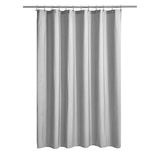Ultimate Waterproof Fabric Shower Curtain or Liner, TPU Lining & Machine Washable, Use for Bath Tub/Stall in Home and Hotel, Gray, 72"x72"