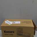 Kitsure Sponge Holder for Kitchen Sink - Rustproof Stainless Steel Sink Caddy Organization and Storage Essentials with High Brush Holder, Home Decor Accessories, 7.9" x 3.7" x 6.2", Black