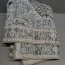 Dotiiorug Area Rug 8×10 Washable Rugs for Bedroom, Vintage Floral Rug Soft Non Slip Stain Resistant Carpet for Living Room Dinning Room Kitchen Home Office Blue Green Multi