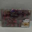 SHareconn 100pcs Christmas Tree Decorations Ornaments Set, Shatterproof Plastic Baubles Decorative Balls for Xmas Tree Decor Holiday Wedding Party, Burgundy