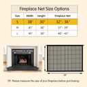 Fireplace Screen Safe Mesh Gate: Child Proof Barrier Guard Living Room Fire Place Cover for Toddler Baby and Pets(30"x38")