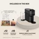 Nespresso Vertuo Pop+ Coffee and Espresso Machine by De'Longhi, Liquorice Black, BBD: 11/30/2026