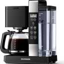 SHARDOR 10-Cup Coffee Maker, Programmable Drip Coffee Machine with 210 Cup Setting, Adjustable Keep-Warm Control, Removable 50oz Water Tank, Brew Strength Control & Brew Pause, Black