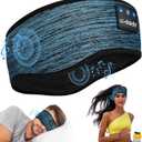 LC-dolida Boho Sleep Headphones Headband, Over Ear Bluetooth Headphones Wireless Womens Headbands, Wireless Earphones Sweat Resistant Band Music Sleeping Eye Mask Earbuds for Sports Unique Gifts