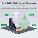 Original Bamboo H2C Engineering Plate, High-Temperature Smooth Surface Plate for All Filaments, Durable Coated H2C Build Plate Compatible with Bambu Lab H2C 3D Printers, Bamboo Lab Parts & Accessories