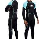 XUKER Women Men Wetsuit 2mm 3mm, Neoprene Wet Suits Front/Back Zip in Cold Water Full Body Dive Suit for Water Sports (3X-Large)